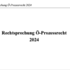 Rechtsprechung Öffentliches Prozessrecht 2024 – Bild 2