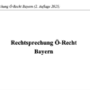 Rechtsprechung Ö-Recht Bayern – Bild 2