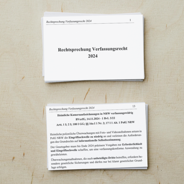 Rechtsprechung Verfassungsrecht 2024