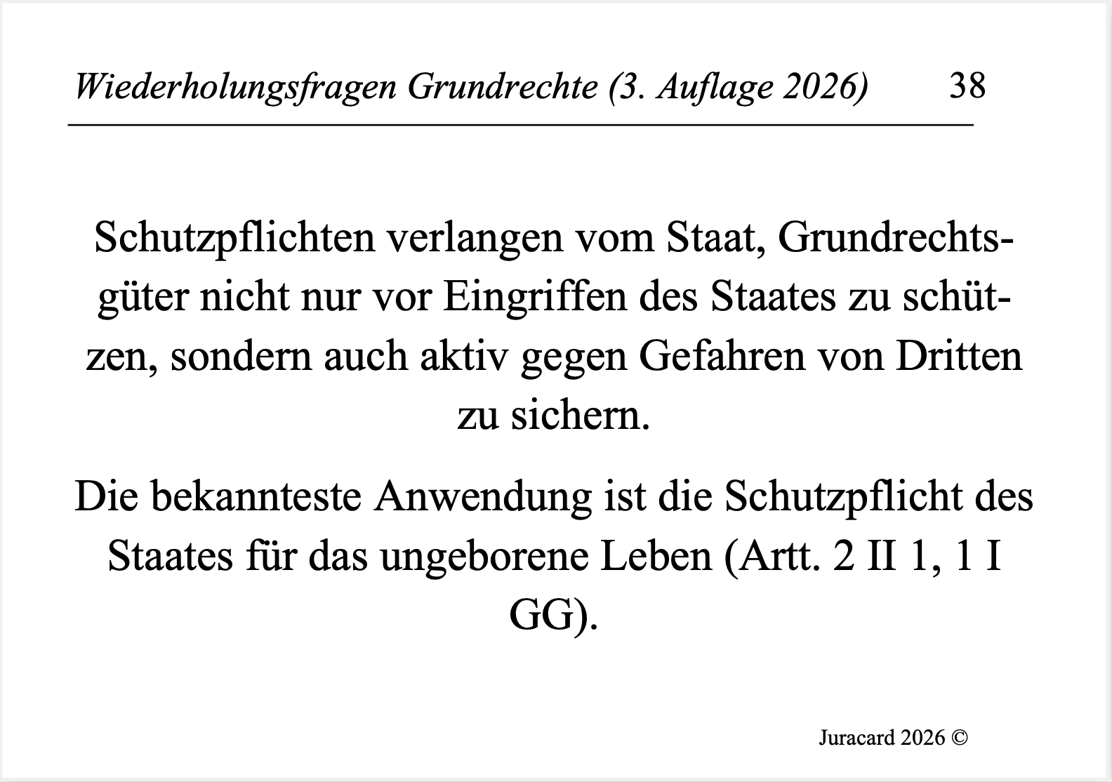 Wiederholungsfragen Grundrechte (3. Auflage 2026) – Bild 5