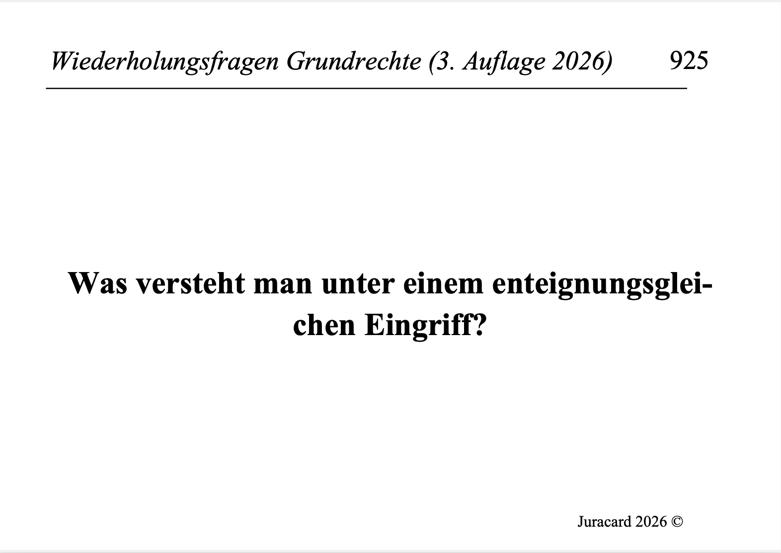 Wiederholungsfragen Grundrechte (3. Auflage 2026) – Bild 6
