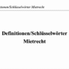 Definitionen Mietrecht – Bild 2