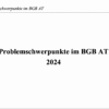 Problemschwerpunkte BGB AT – Bild 2