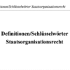 Definitionen Staatsorganisation – Bild 2