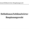 Definitionen Bauplanungsrecht – Bild 2
