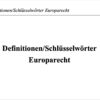 Definitionen Europarecht – Bild 2