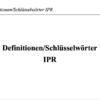 Definitionen IPR – Bild 2