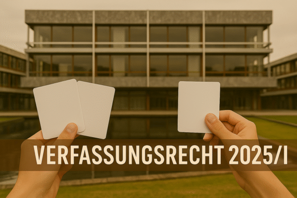 Rechtsprechung Verfassungsrecht 2025/I