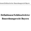 Definitionen Bauordnungsrecht Bayern – Bild 2