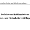 Definitionen Polizei- und Sicherheitsrecht Bayern – Bild 2