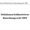 Definitionen Bauordnungsrecht NRW – Bild 2