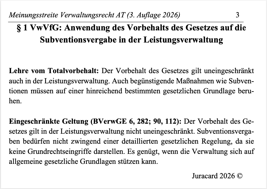 Meinungsstreite Verwaltungsrecht AT (3. Auflage 2026) – Bild 6