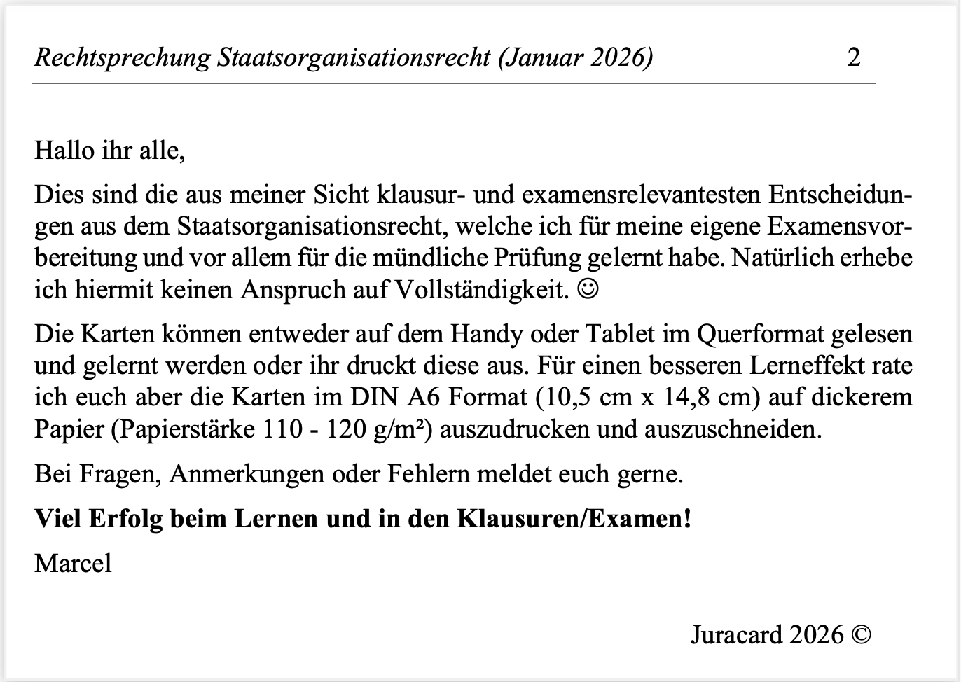 Rechtsprechung Staatsorganisation (2. Auflage 2026) – Bild 3