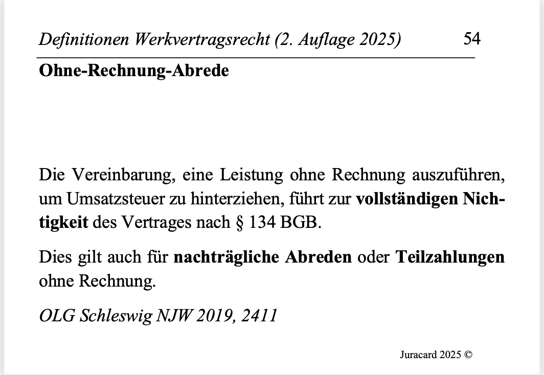 Definitionen Werkvertragsrecht (2. Auflage 2025) – Bild 6