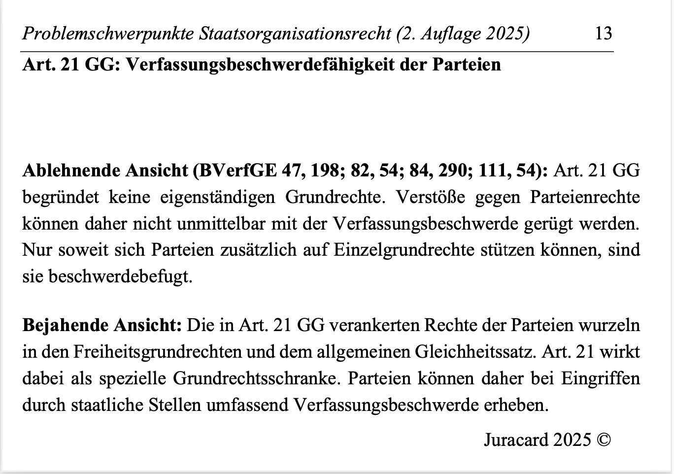 Meinungsstreite Staatsorganisationsrecht (2. Auflage 2025) – Bild 5