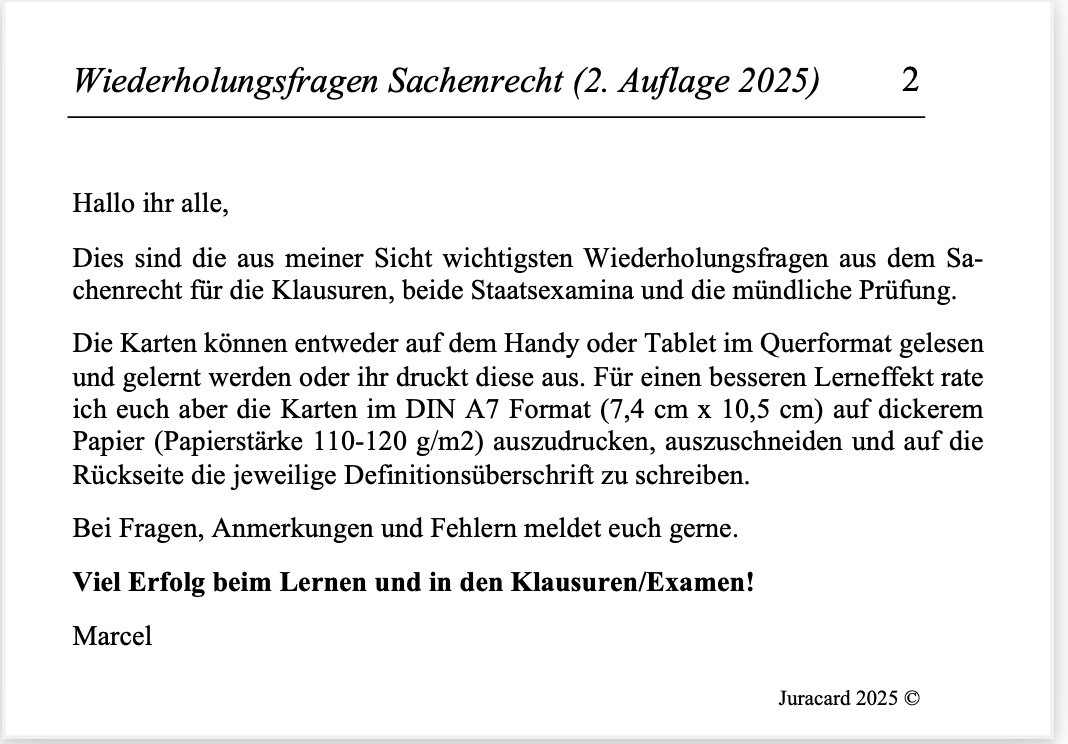 Wiederholungsfragen Sachenrecht (2. Auflage 2025) – Bild 3