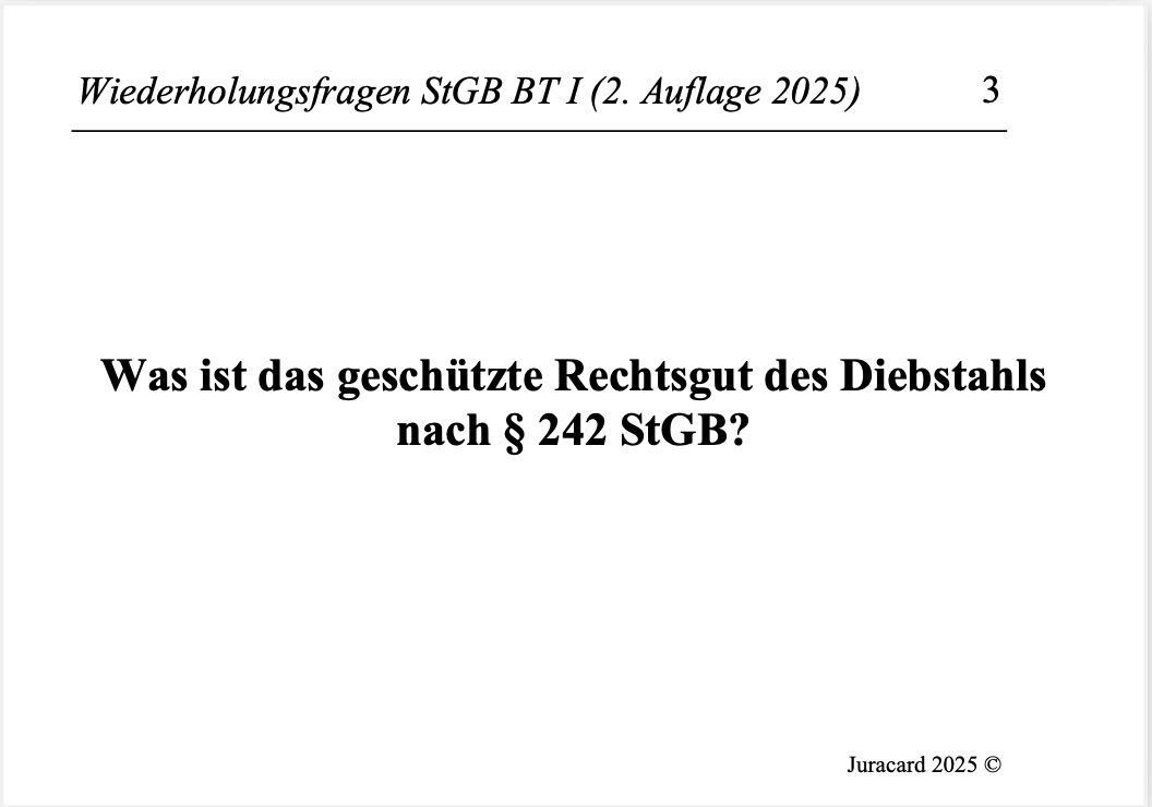 Wiederholungsfragen StGB BT 1 - Vermögensdelikte (2. Auflage 2025) – Bild 4