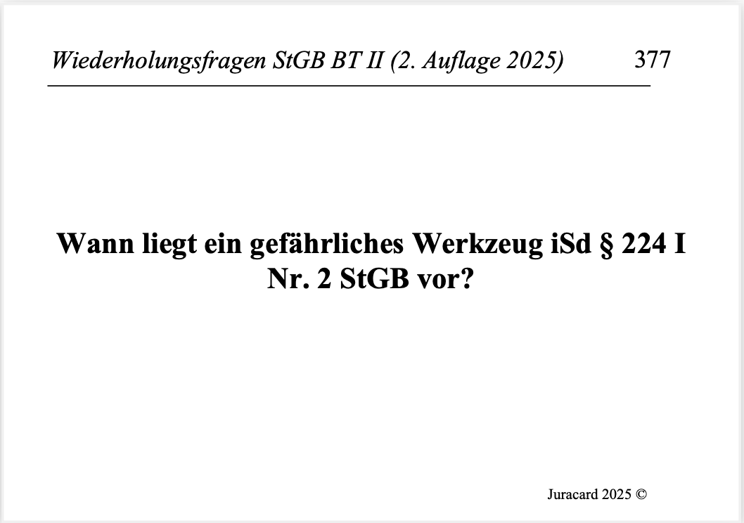 Wiederholungsfragen StGB BT 2 - Persönlichkeitsdelikte (2. Auflage 2025) – Bild 6
