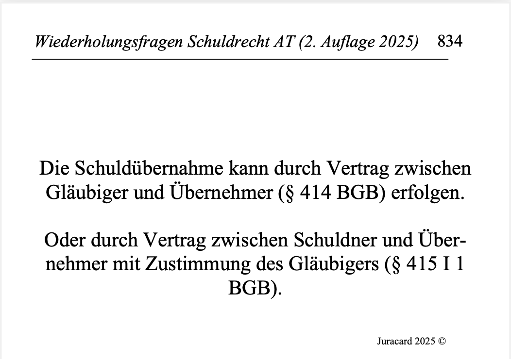 Wiederholungsfragen Schuldrecht AT (2. Auflage 2025) – Bild 9