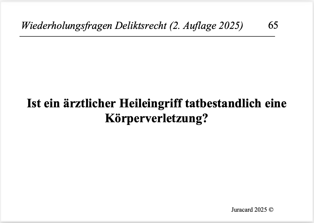 Wiederholungsfragen Deliktsrecht (2. Auflage 2025) – Bild 4