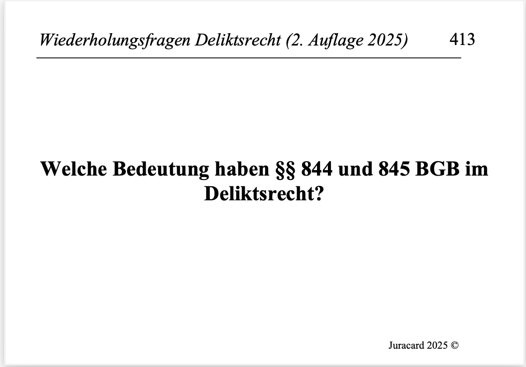 Wiederholungsfragen Deliktsrecht (2. Auflage 2025) – Bild 6