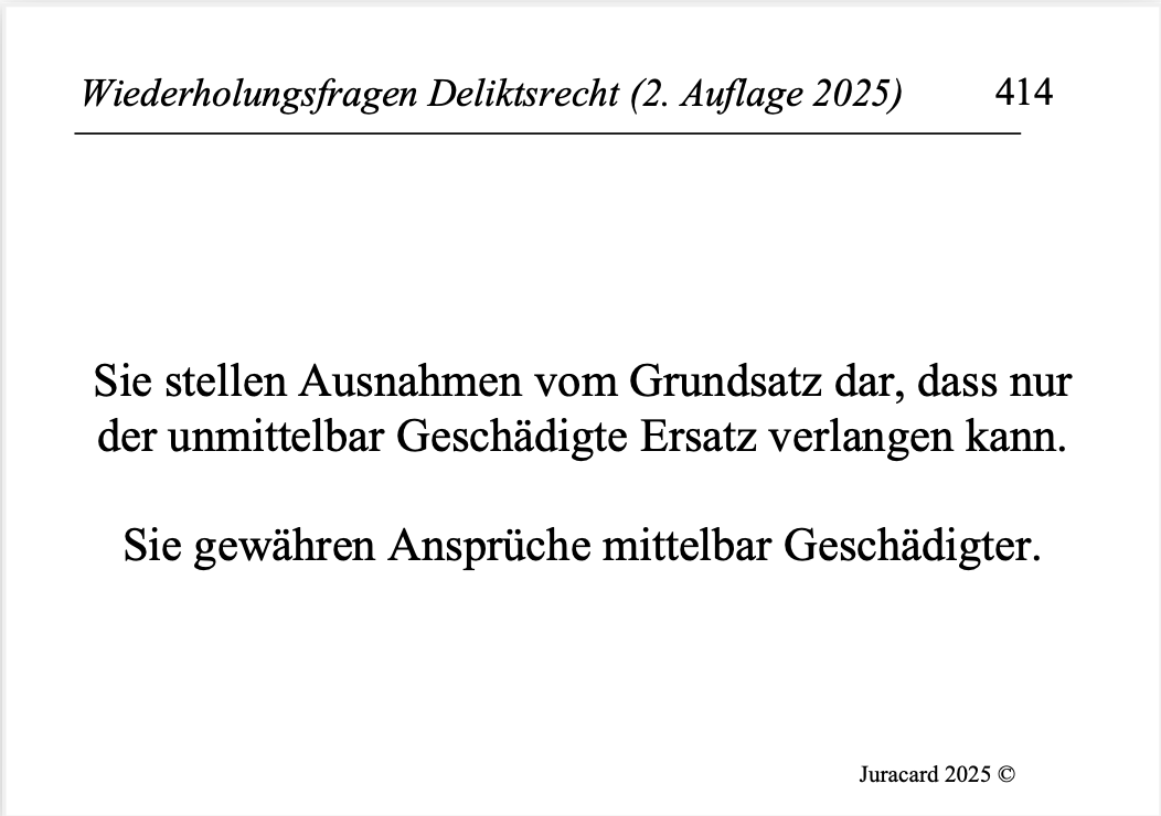 Wiederholungsfragen Deliktsrecht (2. Auflage 2025) – Bild 7
