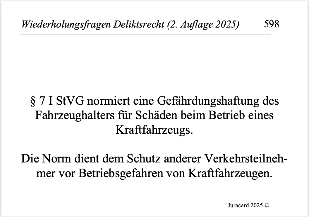 Wiederholungsfragen Deliktsrecht (2. Auflage 2025) – Bild 9