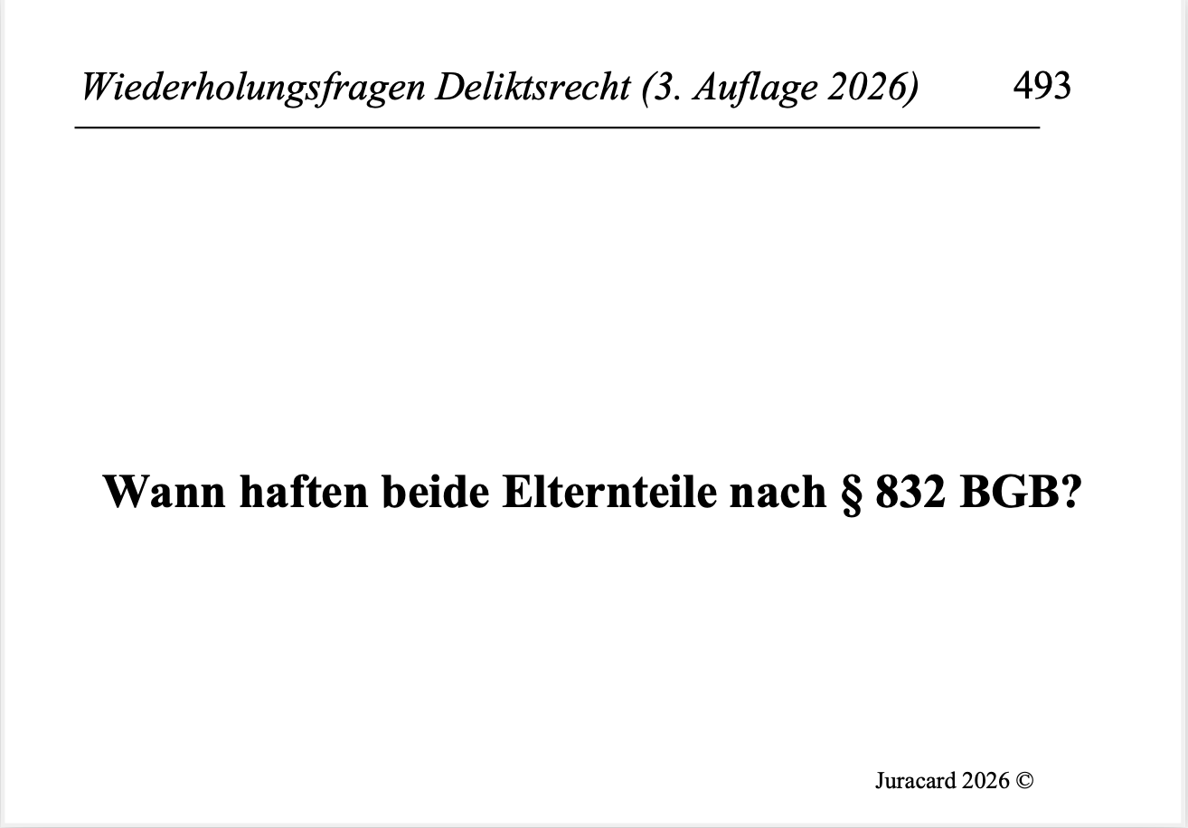 Wiederholungsfragen Deliktsrecht (3. Auflage 2026) – Bild 6