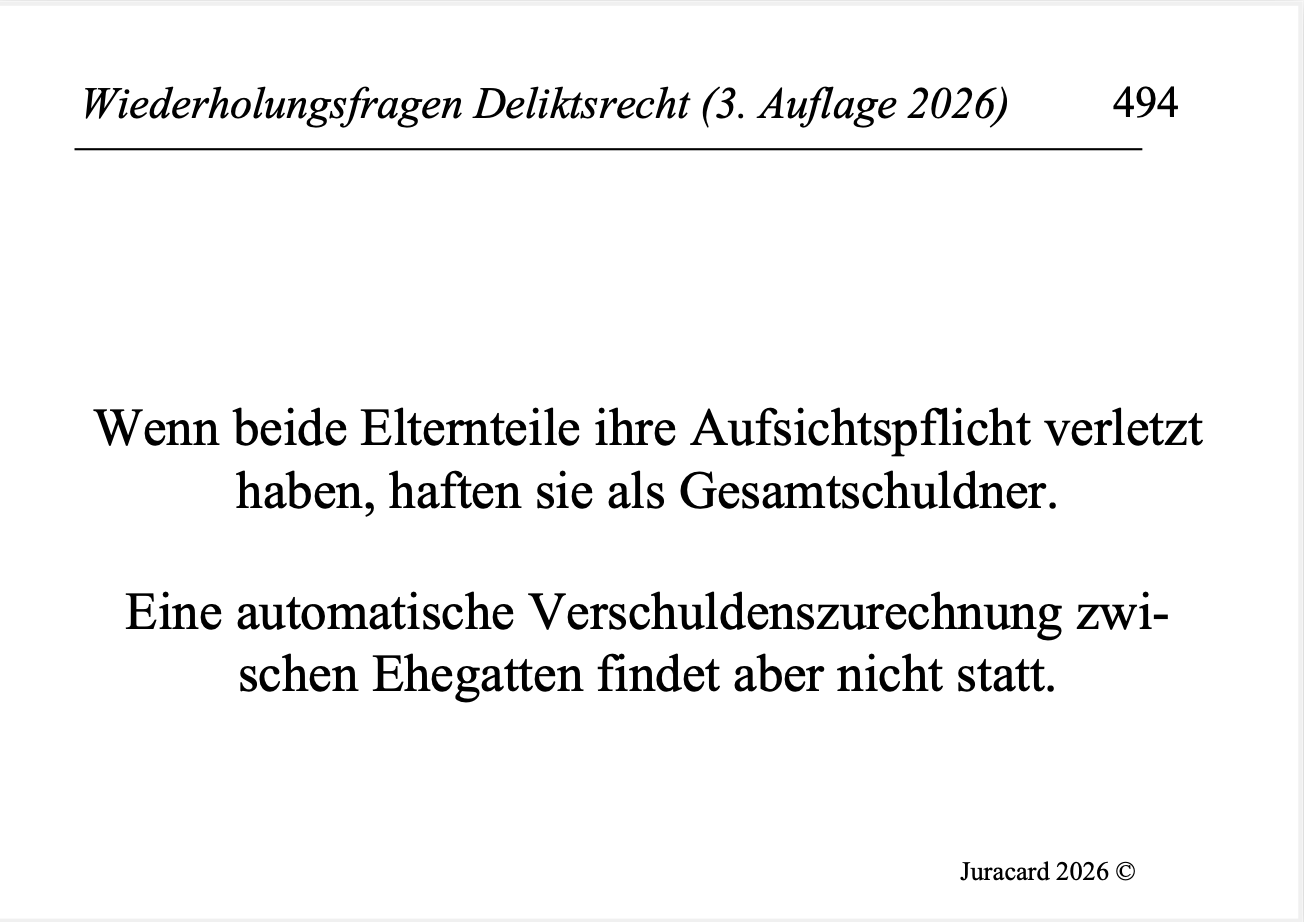 Wiederholungsfragen Deliktsrecht (3. Auflage 2026) – Bild 7