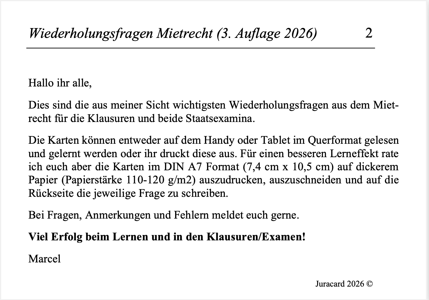 Wiederholungsfragen Mietrecht (3. Auflage 2026) – Bild 3