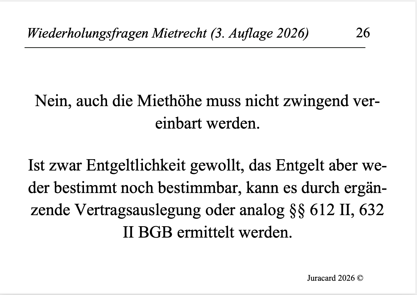 Wiederholungsfragen Mietrecht (3. Auflage 2026) – Bild 5