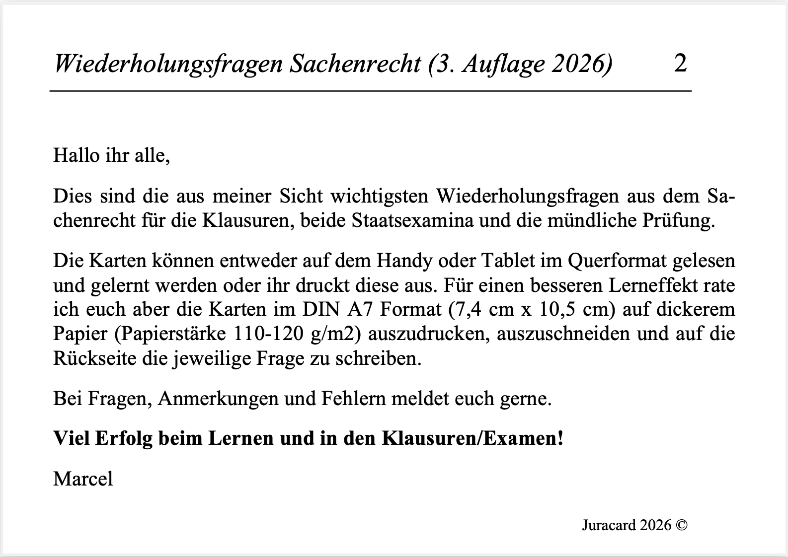 Wiederholungsfragen Sachenrecht (3. Auflage 2026) – Bild 3
