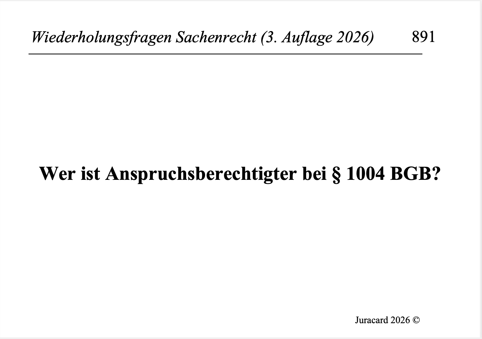 Wiederholungsfragen Sachenrecht (3. Auflage 2026) – Bild 6
