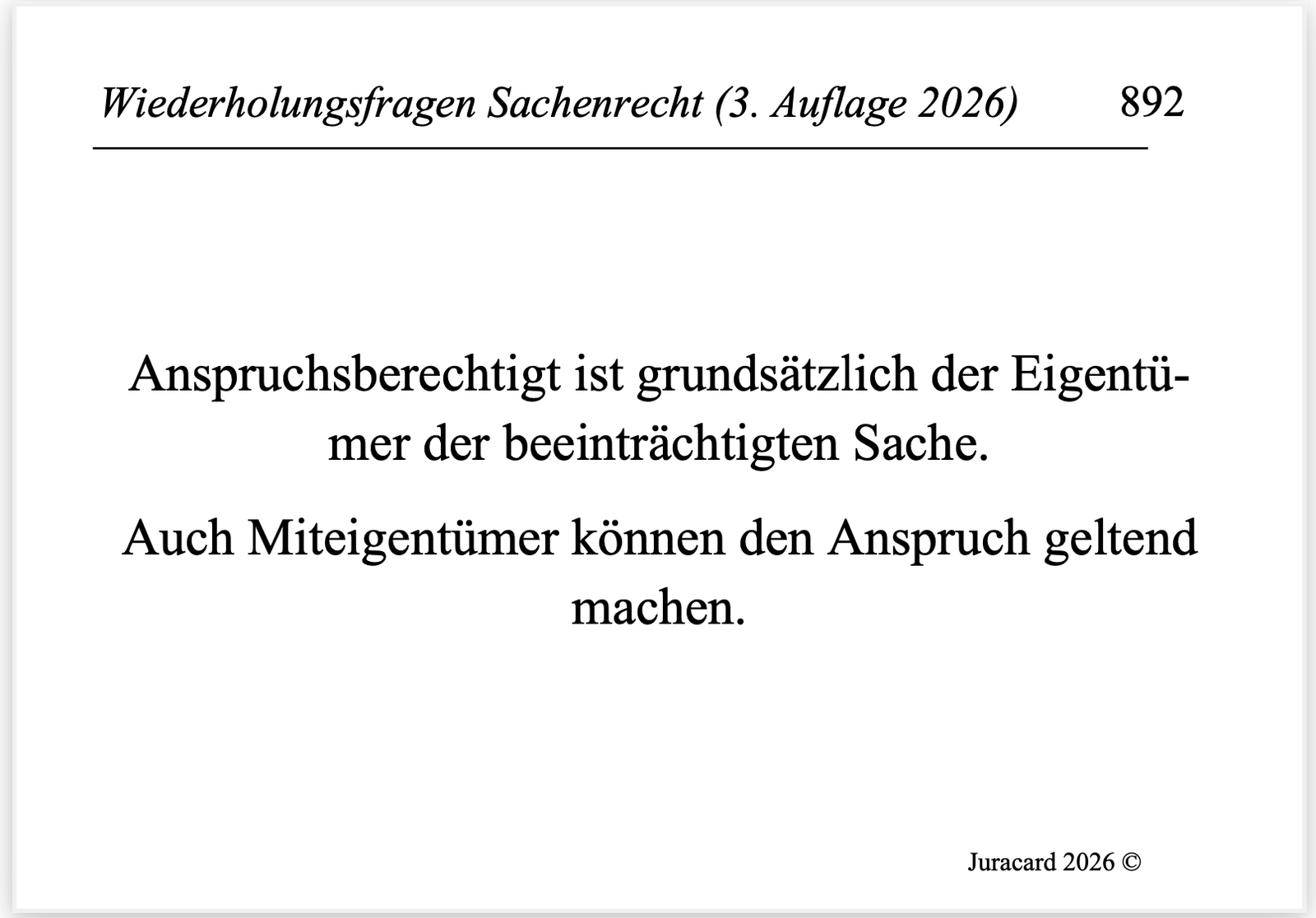 Wiederholungsfragen Sachenrecht (3. Auflage 2026) – Bild 7