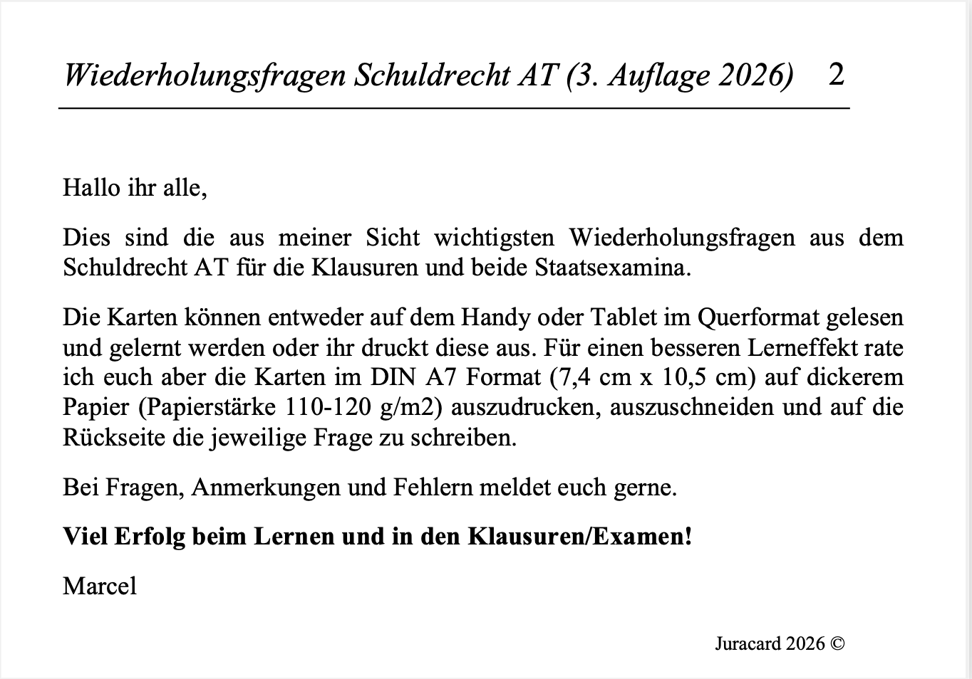 Wiederholungsfragen Schuldrecht AT (3. Auflage 2026) – Bild 3
