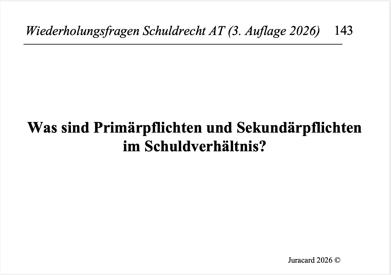 Wiederholungsfragen Schuldrecht AT (3. Auflage 2026) – Bild 4