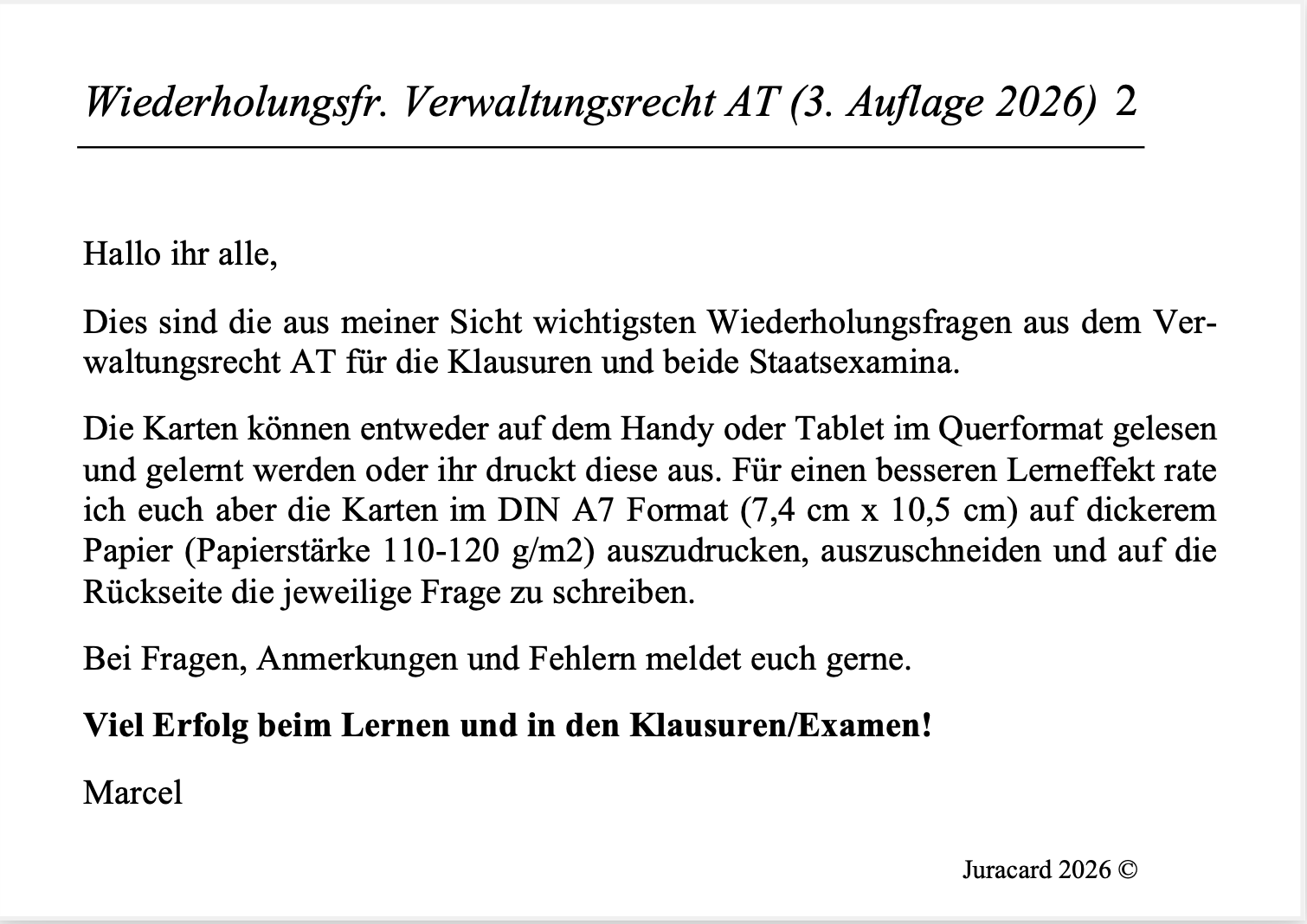 Wiederholungsfragen Verwaltungsrecht AT (3. Auflage 2026) – Bild 3