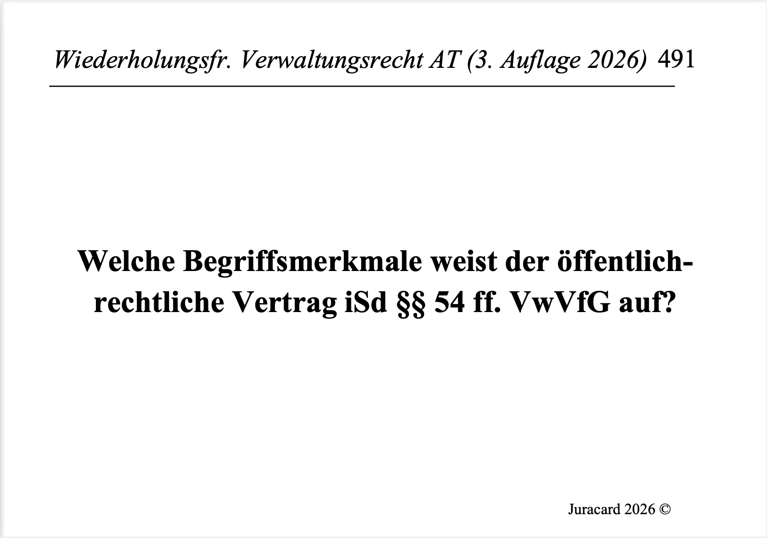 Wiederholungsfragen Verwaltungsrecht AT (3. Auflage 2026) – Bild 6