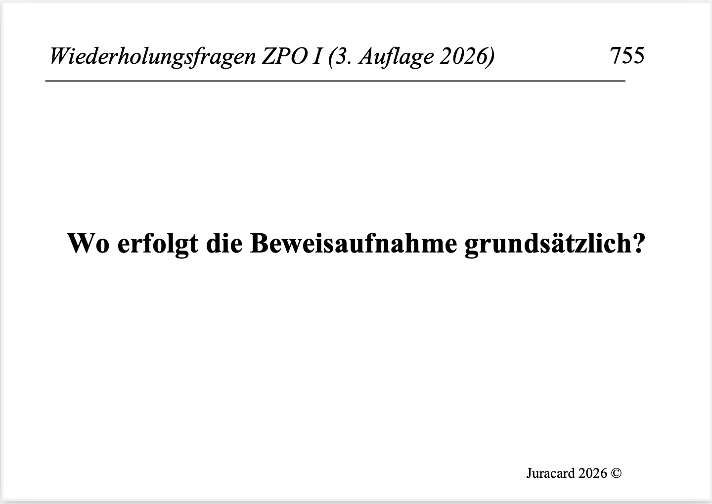 Wiederholungsfragen ZPO I (3. Auflage 2026) – Bild 6