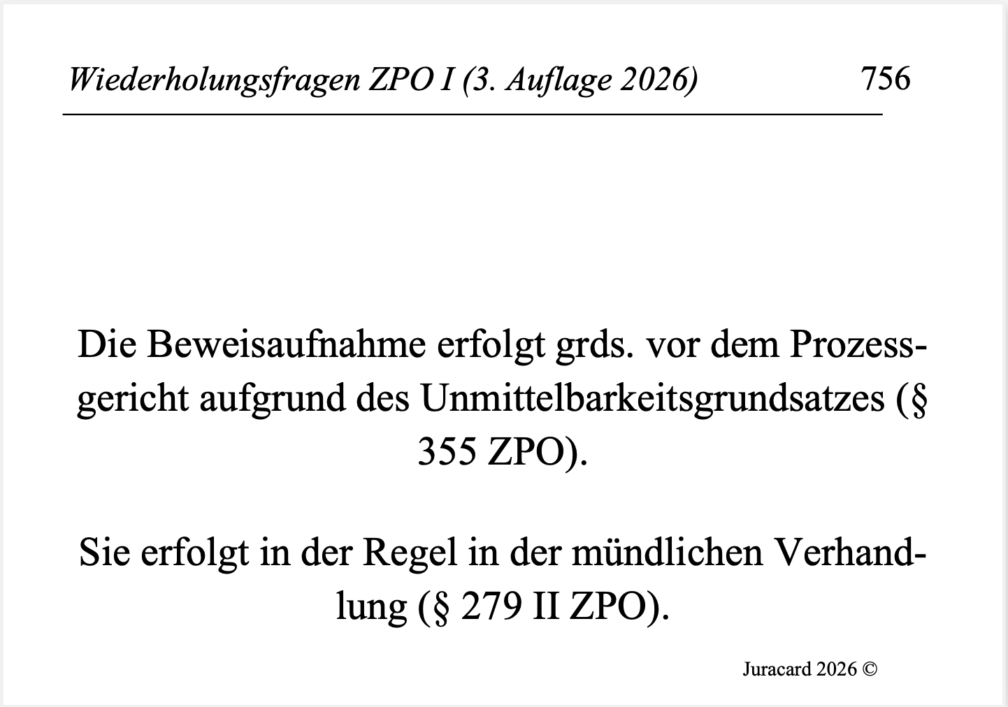 Wiederholungsfragen ZPO I (3. Auflage 2026) – Bild 7