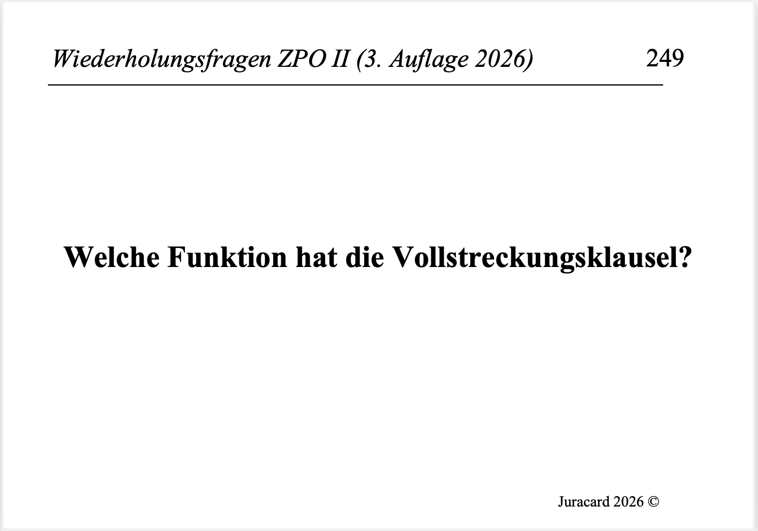 Wiederholungsfragen ZPO II (3. Auflage 2026) – Bild 4