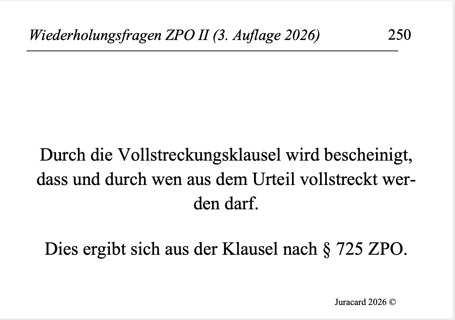Wiederholungsfragen ZPO II (3. Auflage 2026) – Bild 5