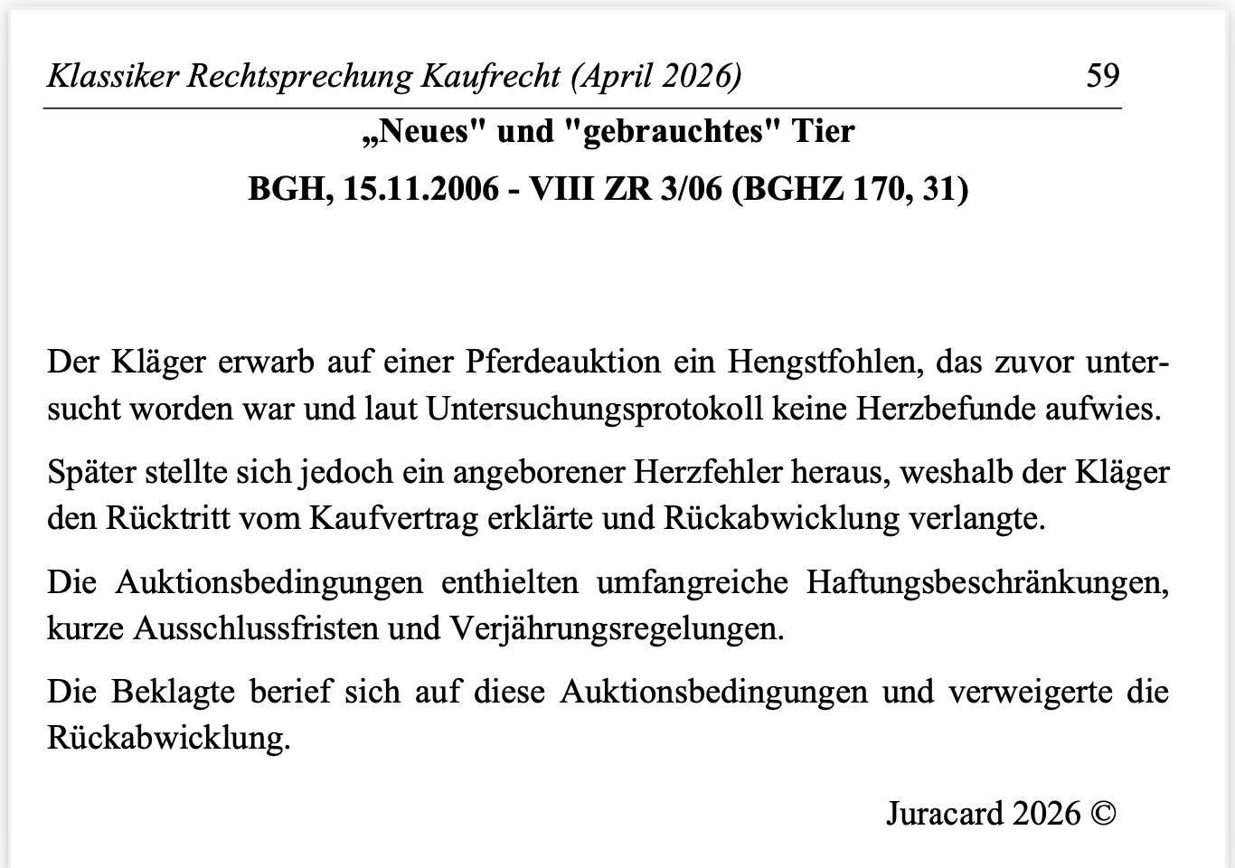 Rechtsprechung Klassiker Kaufrecht – Bild 4