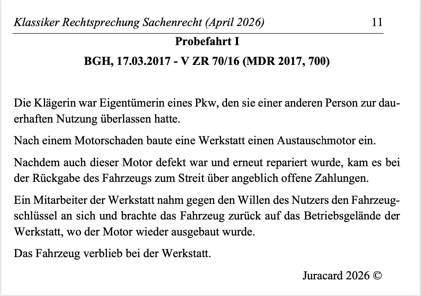 Rechtsprechung Klassiker Sachenrecht – Bild 4
