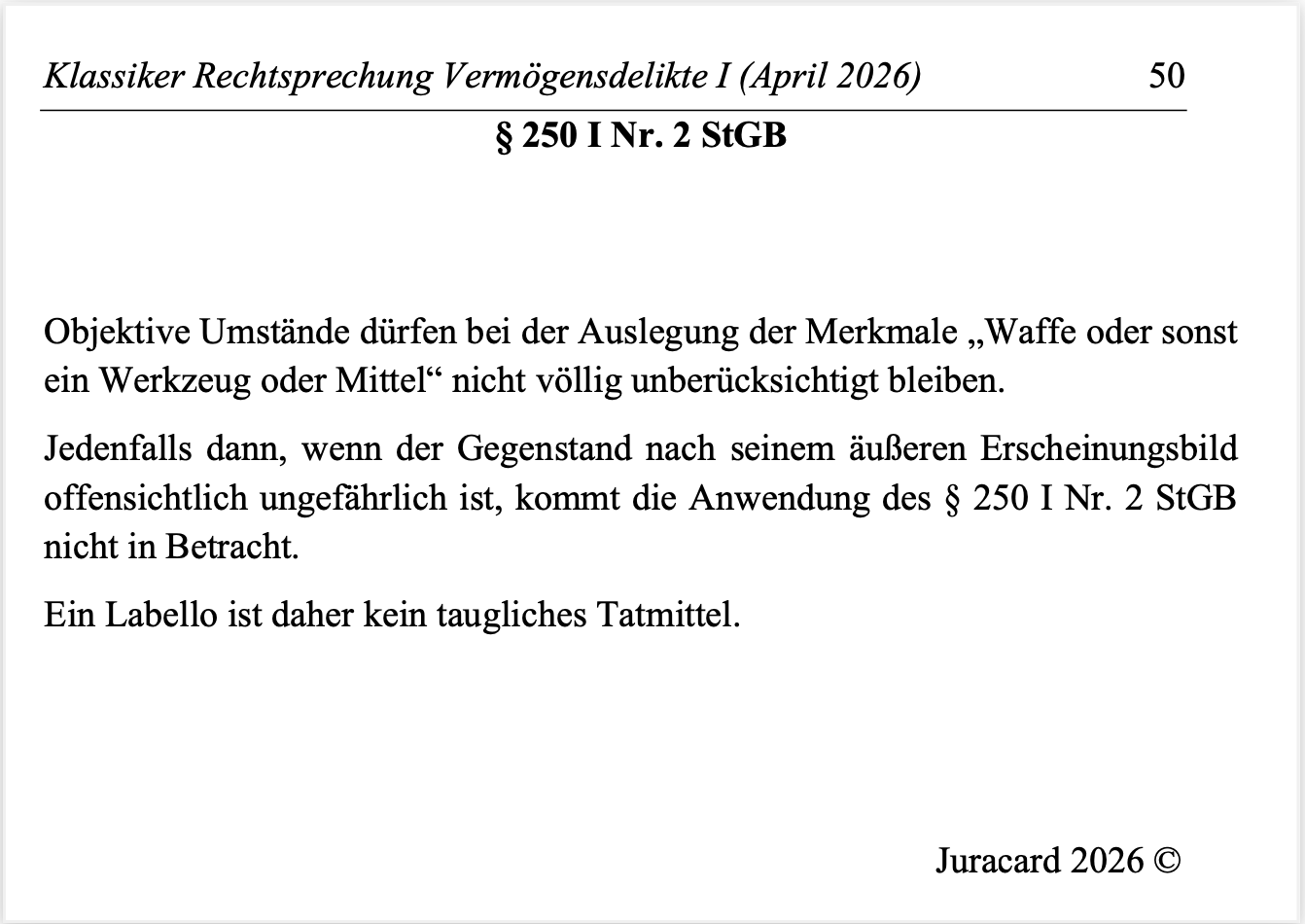 Rechtsprechung Klassiker StGB BT Vermögensdelikte I – Bild 5