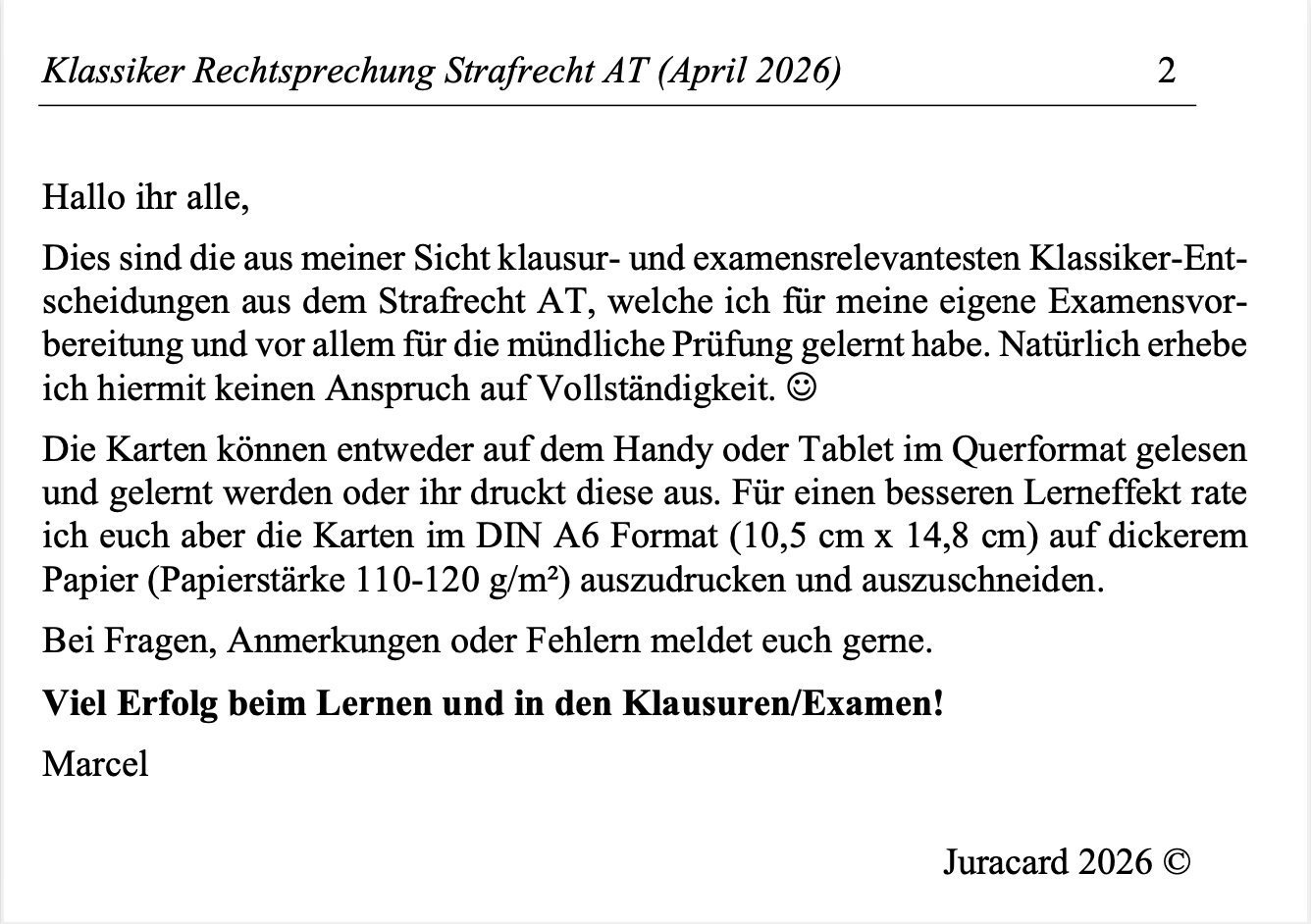 Rechtsprechung Klassiker StGB AT – Bild 3