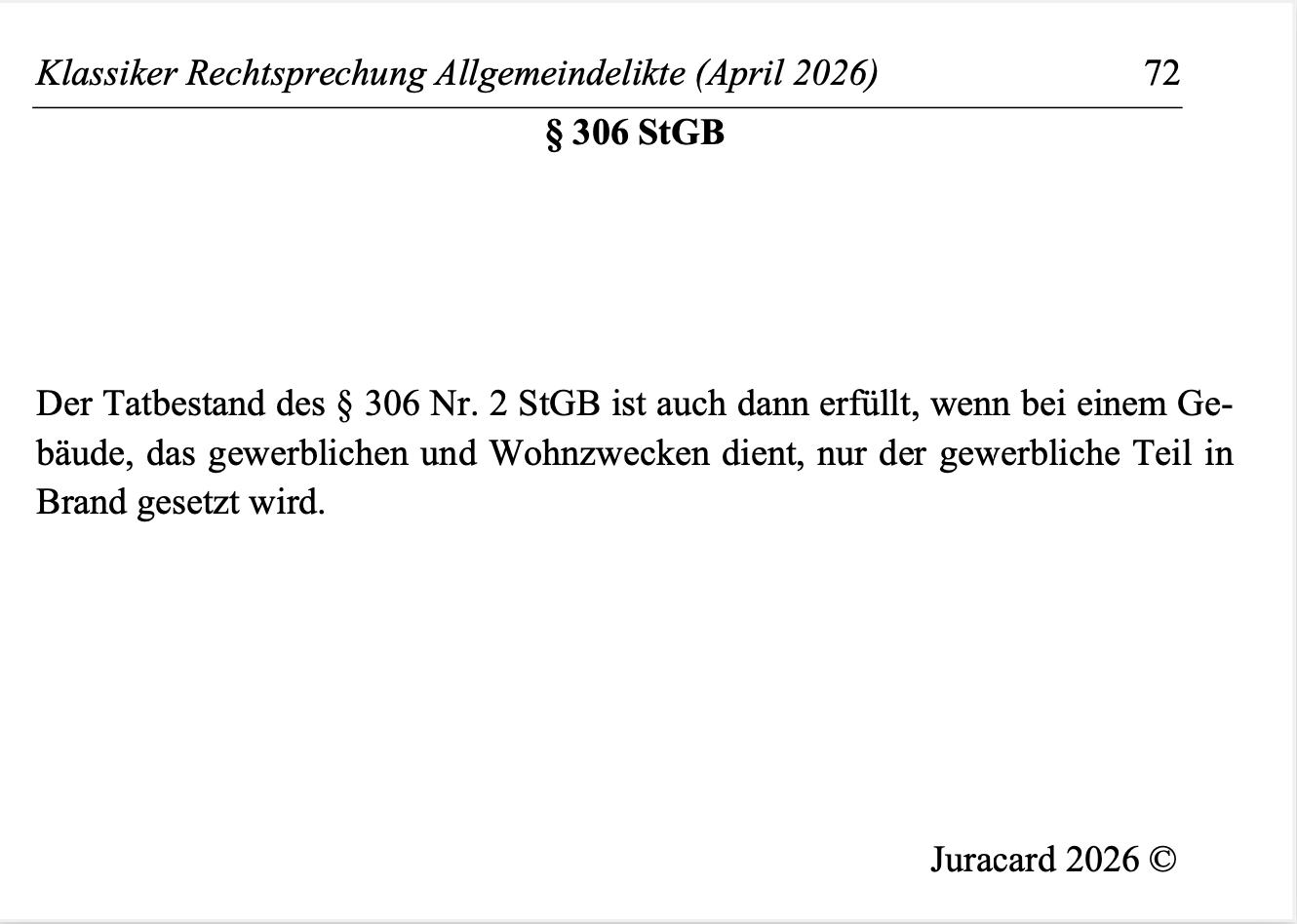 Rechtsprechung Klassiker StGB BT Allgemeindelikte – Bild 3