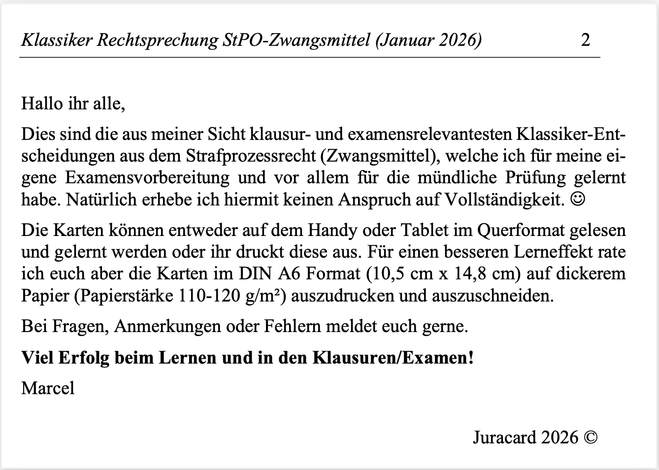 Rechtsprechung Klassiker StPO (Zwangsmittel) – Bild 3