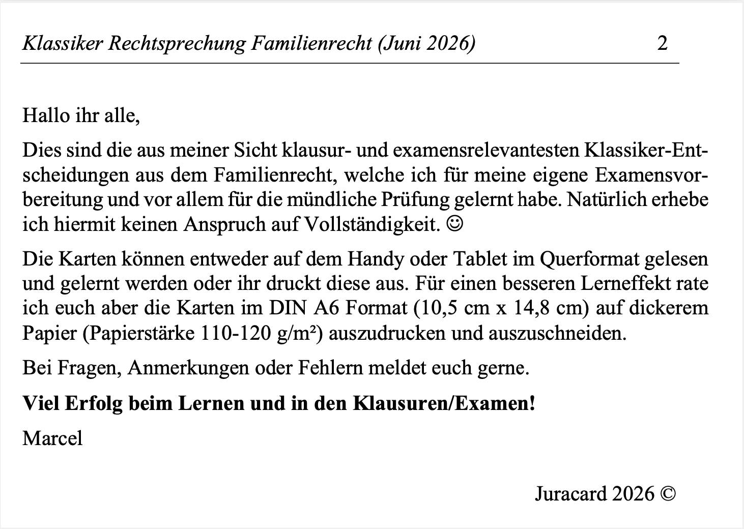 Rechtsprechung Klassiker Familienrecht – Bild 3