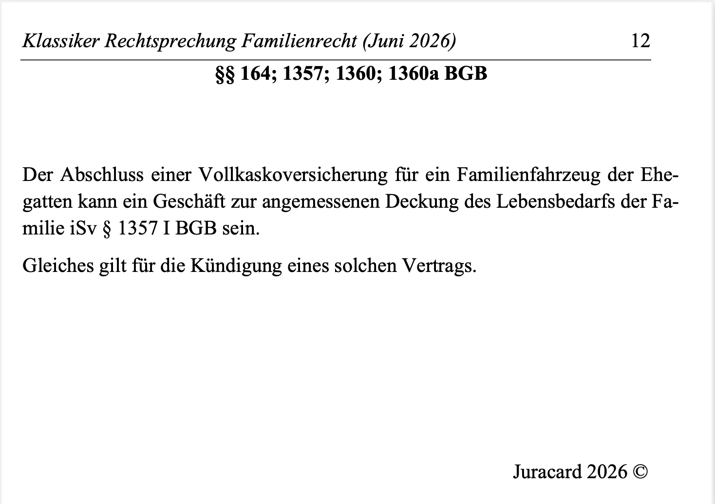 Rechtsprechung Klassiker Familienrecht – Bild 5